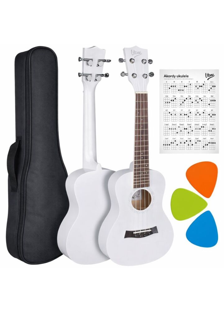 V-TONE UK23 WH ukulele koncertowe akustyczne 23" białe + pokrowiec