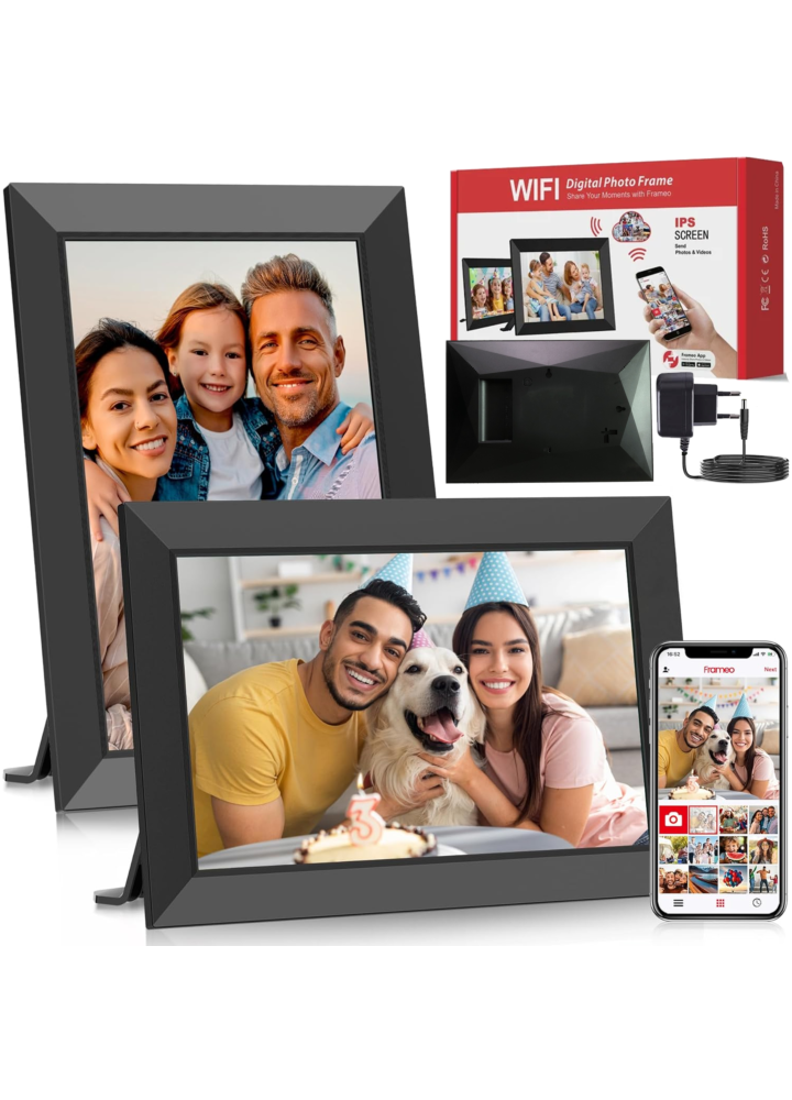 DH Line RC SMART ramka cyfrowa Wi-Fi fotoramka dotykowa czarna Frameo 10,1" IPS zdjęcia filmy 32GB