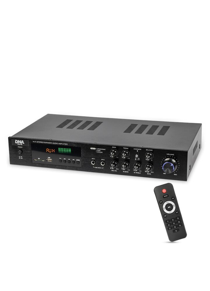 DNA AMPLI 5.0 wzmacniacz dźwięku stereo HiFi Bluetooth USB SD FM AUX pilot