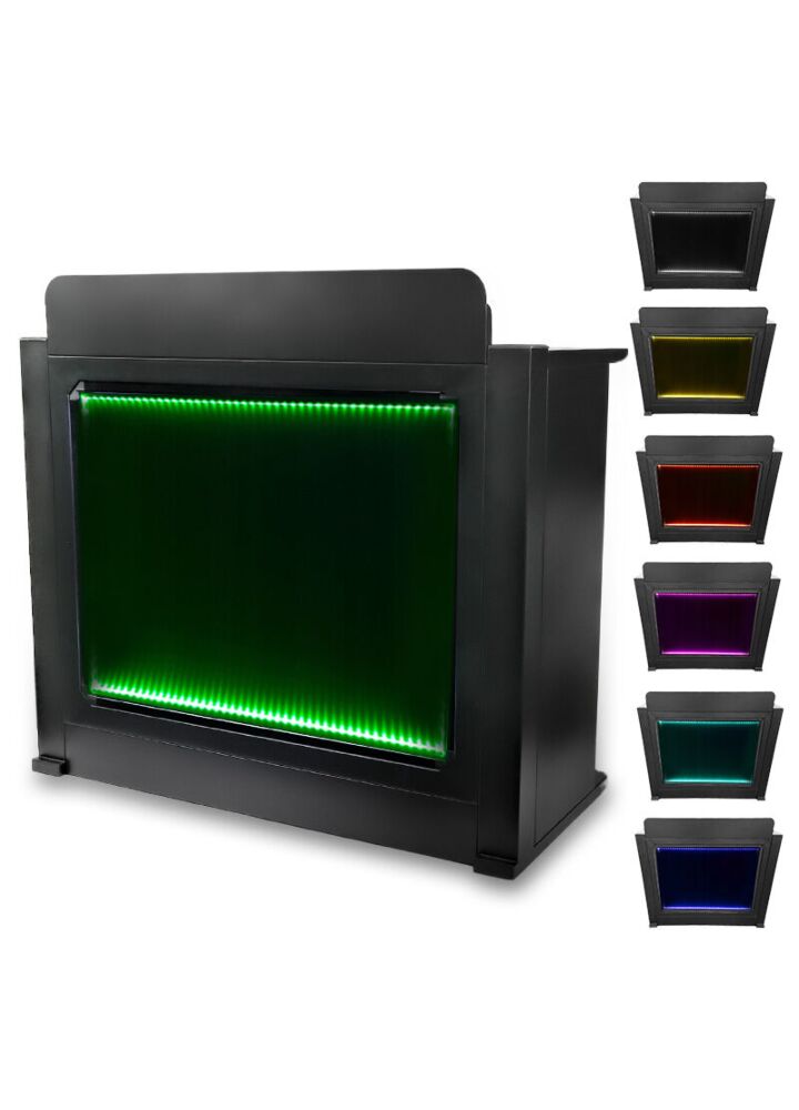DNA DJ BOOTH BK stół stanowisko DJ podświetlana tablica LED RGB  powystawowy