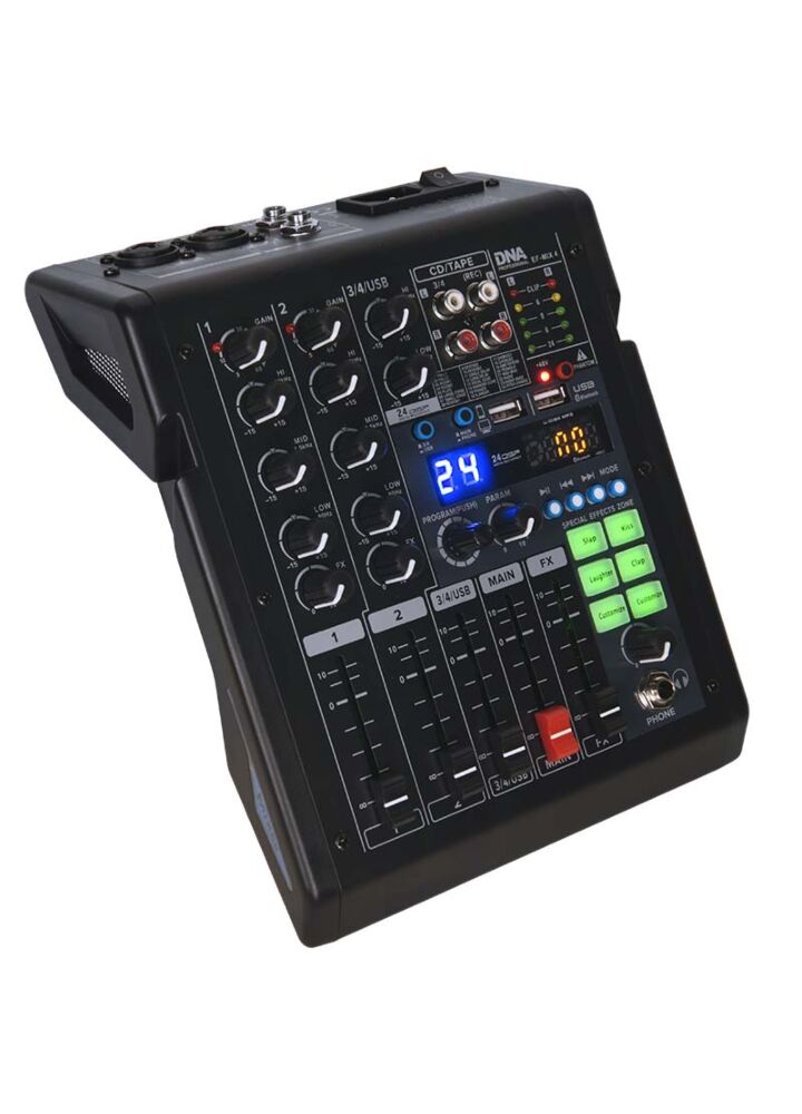 DNA EF-MIX 4 mikser audio USB MP3 Bluetooth analogowy 4 kanały