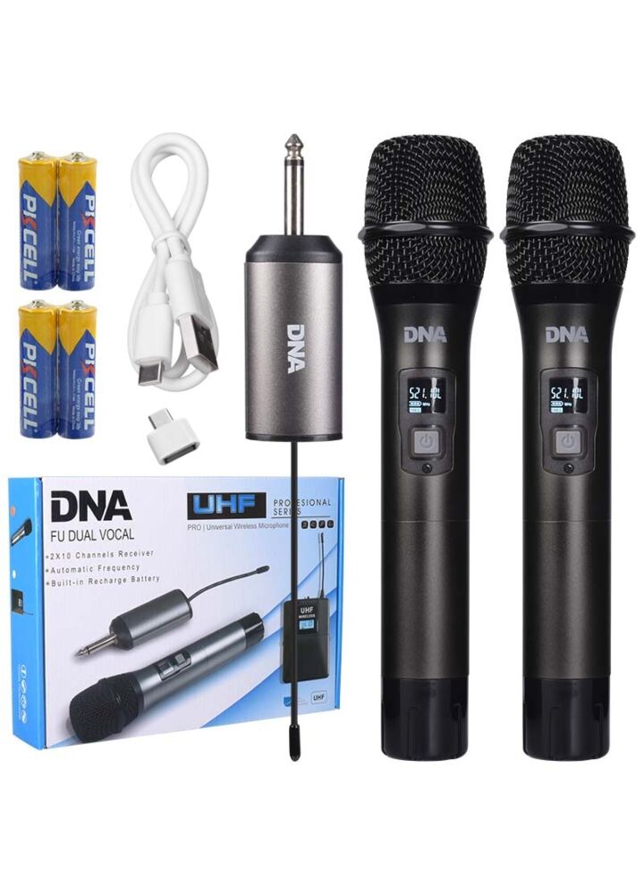 DNA FU DUAL VOCAL vocal wireless microphone set 2x handheld transmitter