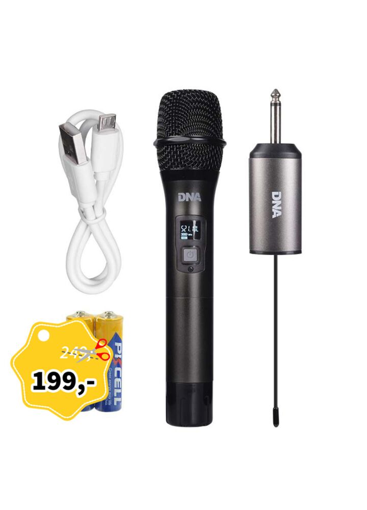 DNA FU VOCAL SET mikrofon dynamiczny bezprzewodowy system nagłośnienia 518-542 MHz