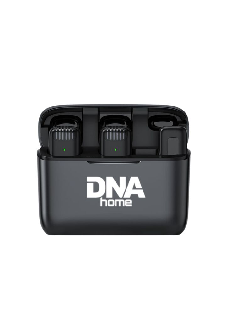 DNA ICM1 zestaw do nagrywania dźwięku na smartfon 2x mikrofon bezprzewodowy krawatowy odbiornik USB-C adapter Lightning