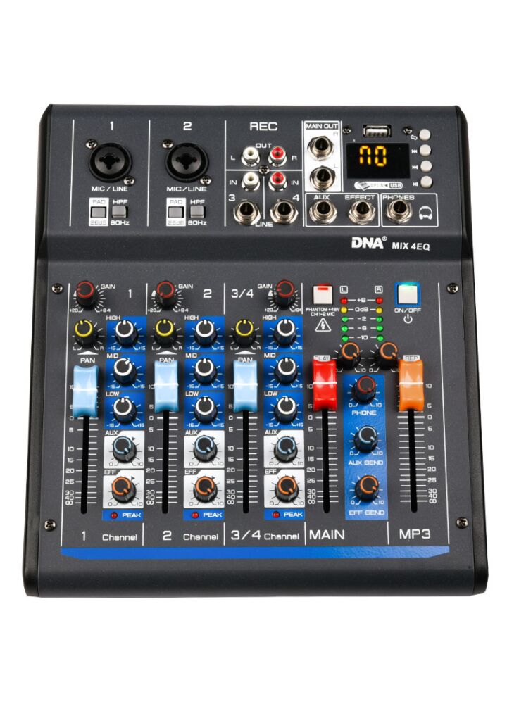 DNA MIX 4 EQ mikser audio USB MP3 Bluetooth analogowy 4 kanały