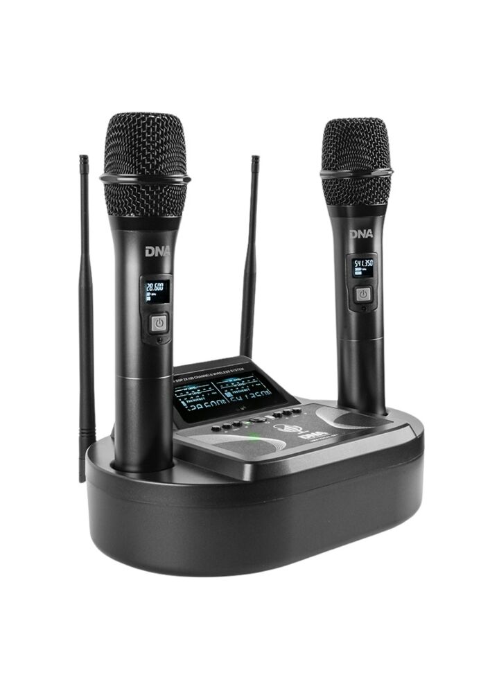 DNA UMA VOCAL SET mikrofon bezprzewodowy 2x nadajnik doręczny system nagłośnienia UHF