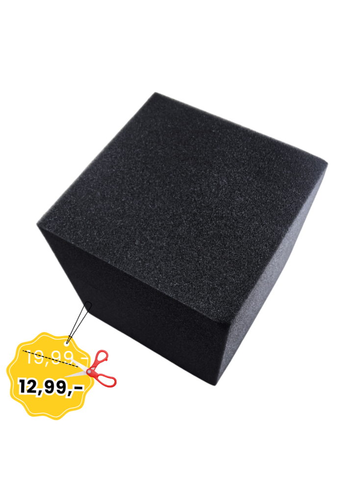 DNA ABC BK czarny narożnik akustyczny sześcian pianka wygłuszająca redukcja echa pogłosu