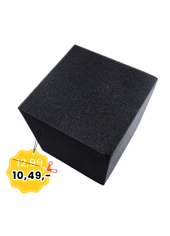 DNA ABC BK czarny narożnik akustyczny sześcian pianka wygłuszająca redukcja echa pogłosu