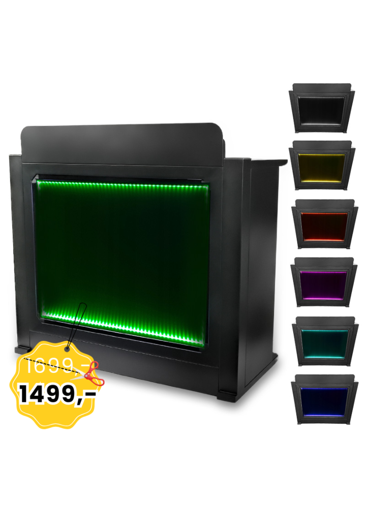 DNA DJ BOOTH BK stół stanowisko DJ podświetlana tablica LED RGB 