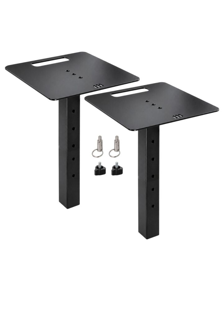 DNA DJD TOWERS BK dostawka narożna do stanowiska DJ tower czarna regulowana 5,5-20 cm do 10 kg zestaw 2 szt.