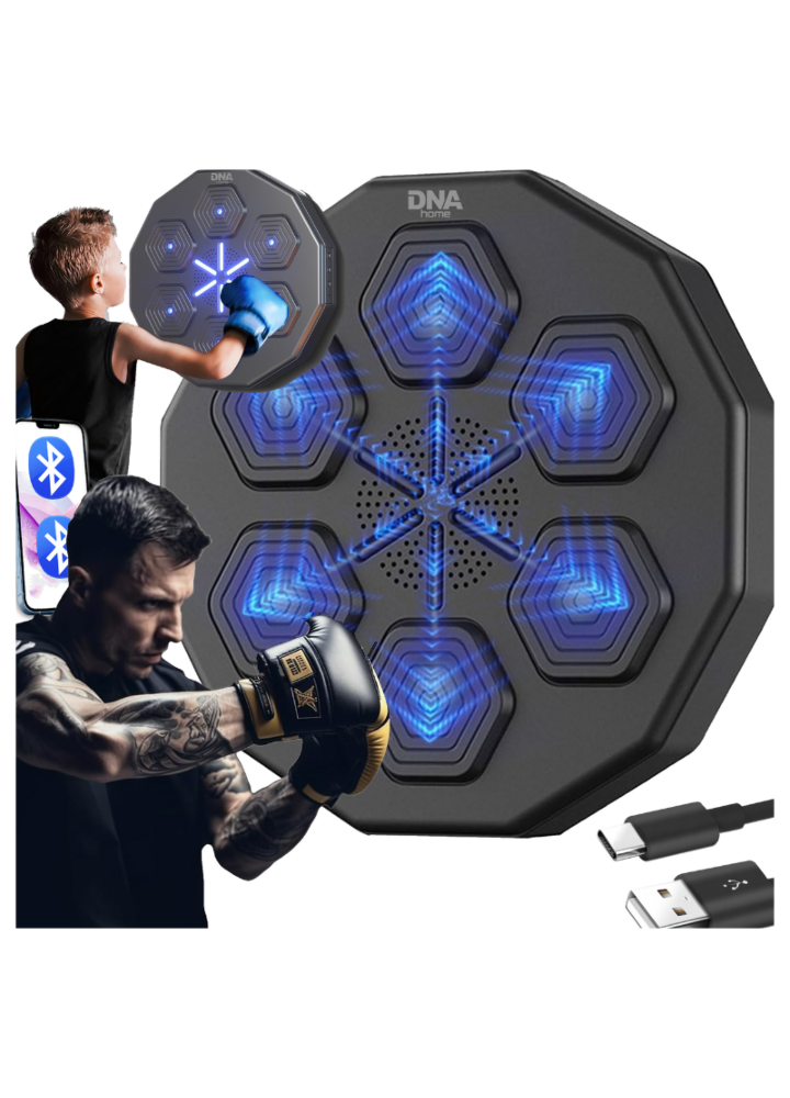 DNA HMBT-01 maszyna bokserska muzyczna tarcza treningowa na ścianę Bluetooth USB-C