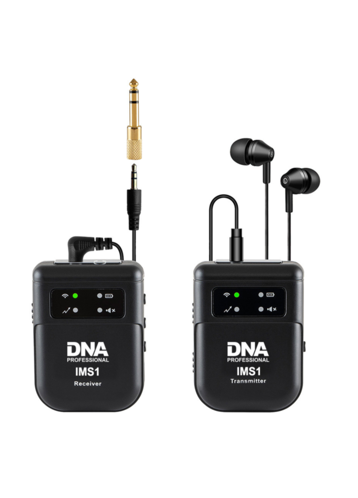 DNA IMS1 bezprzewodowy system transmisji audio 2,4 GHz mono/stereo nadajnik odbiornik USB-C słuchawki zestaw