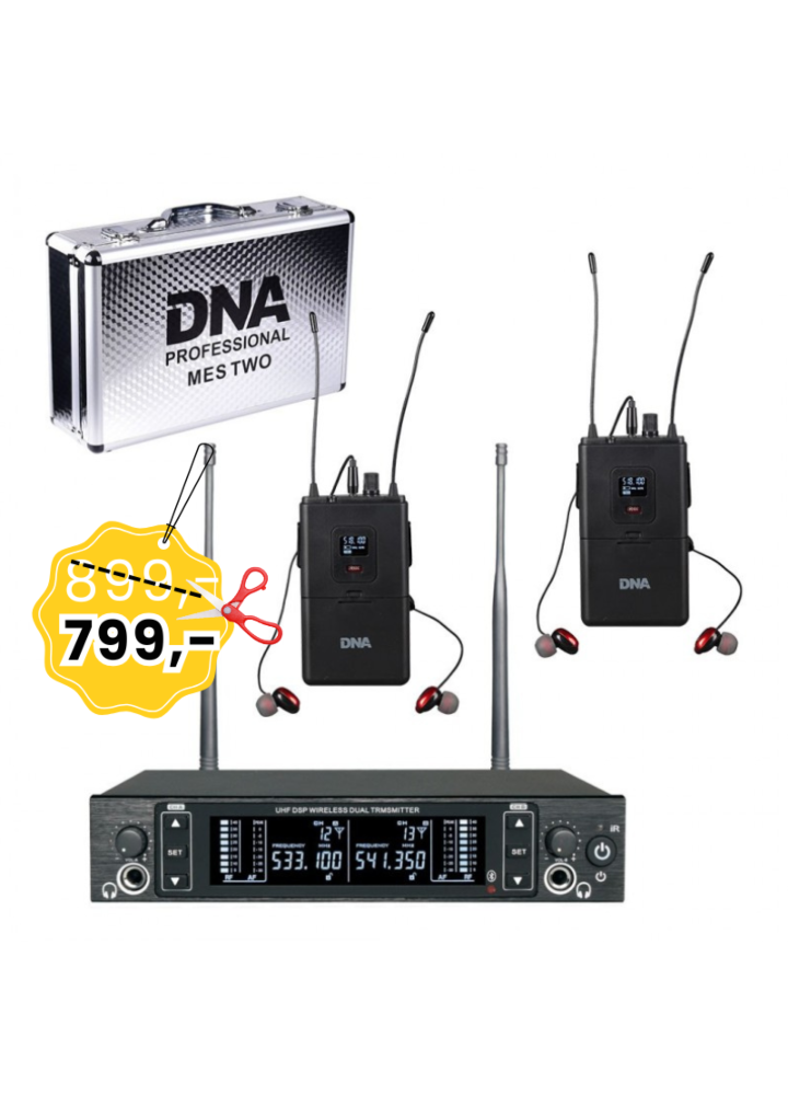 DNA IN-EAR DOUBLE douszny odsłuch bezprzewodowy