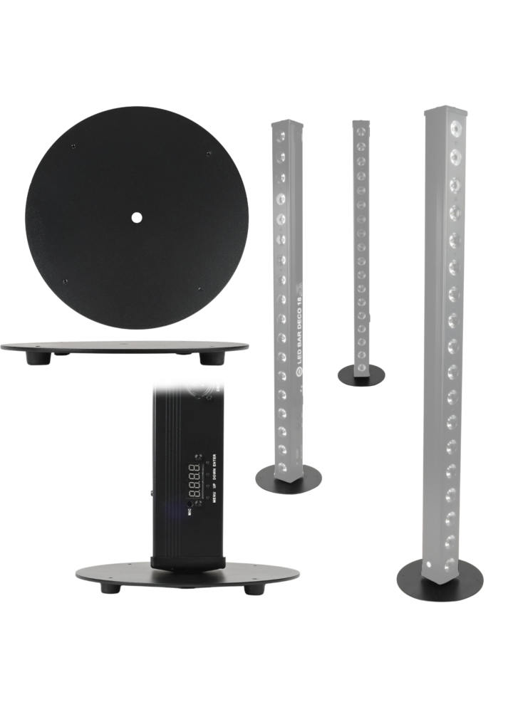 DNA MBP1 podstawa listwy oświetleniowej do pracy pionowej okrągła stalowa nóżki antypoślizgowe 20x20x0,3 cm