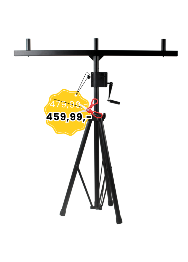 DNA SPT1 statyw kolumnowy trójnożny typu T winda belka poprzeczna 3x adapter 35 mm 130-210 cm do 80 kg