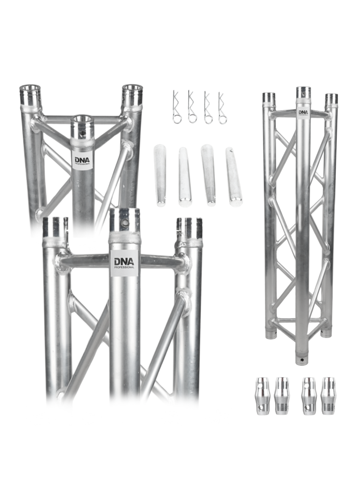 DNA T3 100 kratownica sceniczna trawers na oświetlenie aluminiowa trójkątna srebrna 50x2 mm 1 m