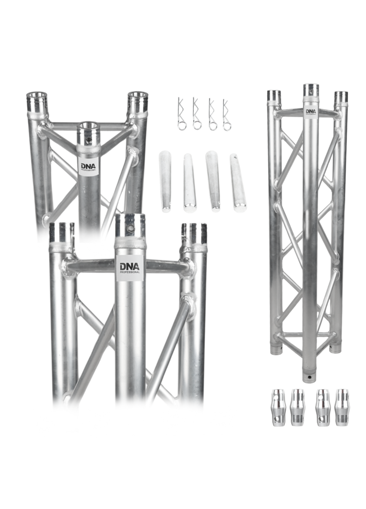 DNA T3 150 kratownica sceniczna trawers na oświetlenie aluminiowa trójkątna srebrna 50x2 mm 1,5 m