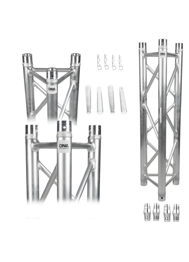 DNA T3 200 kratownica sceniczna trawers na oświetlenie aluminiowa trójkątna srebrna 50x2 mm 2 m