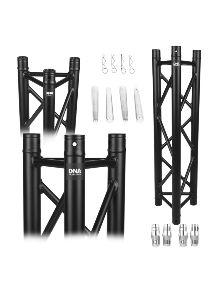 DNA TB3 200 kratownica sceniczna trawers na oświetlenie aluminiowa trójkątna czarna 50x2 mm 2 m
