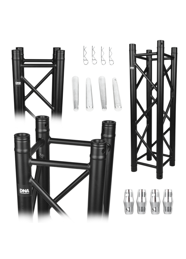 DNA TB4 100 kratownica sceniczna trawers na oświetlenie aluminiowa kwadratowa czarna 50x2 mm 1 m