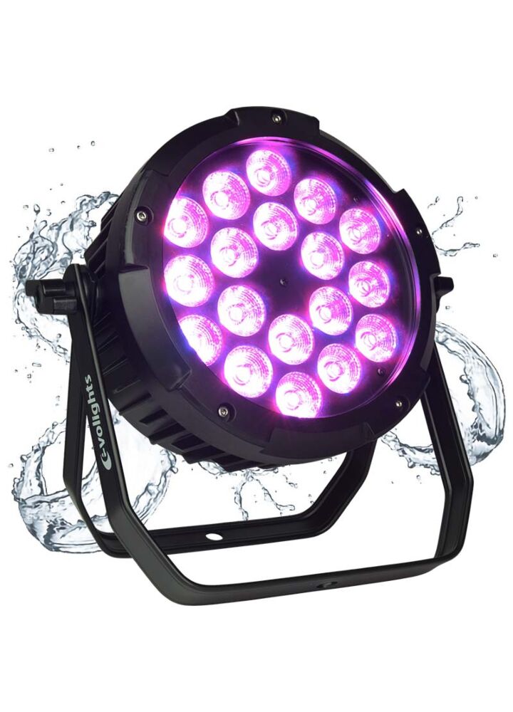 EVOLIGHTS GLAZE PAR IP65 reflektor zewnętrzny LED oświetlacz sceniczny