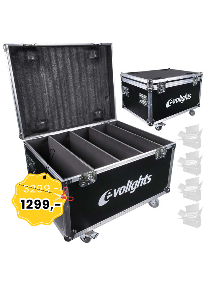 EVOLIGHTS 60x10W RGBW LED WALL WASHER CASE na 4 naświetlacze zewnętrzne IP65