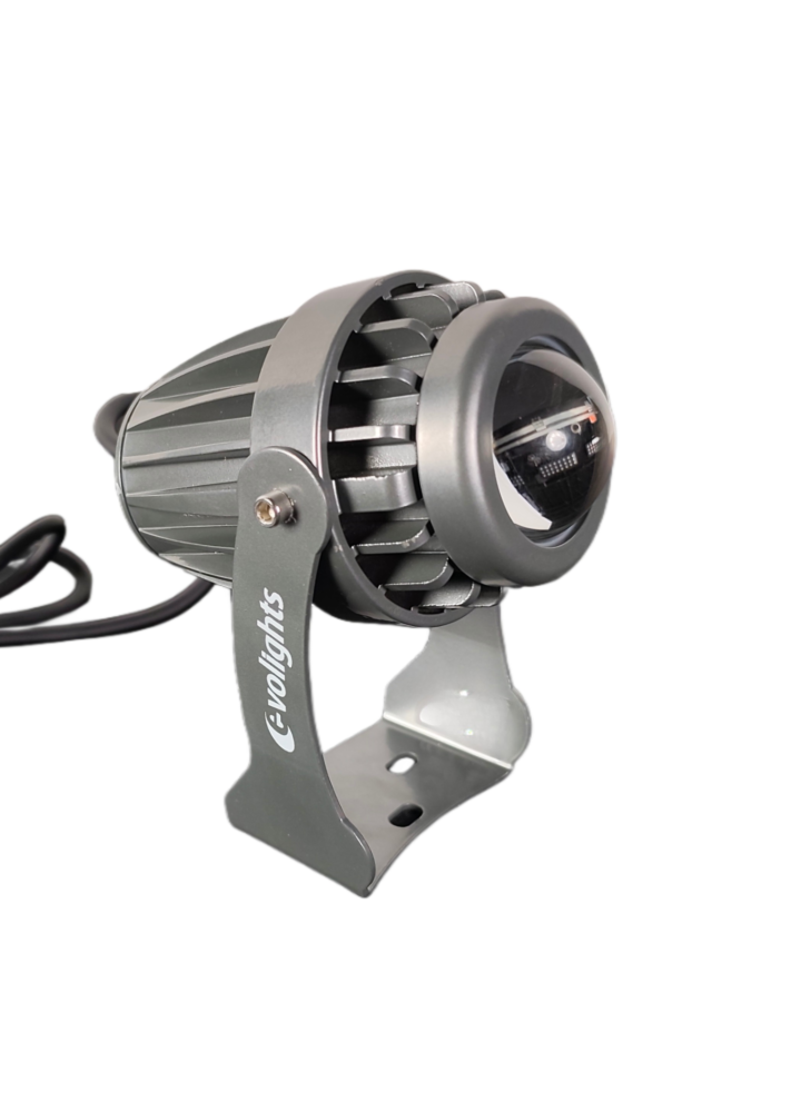 EVOLIGHTS IPin 10 reflektor sceniczny pinspot IP65 10W WW LED ciepła biel 2x uchwyt montażowy