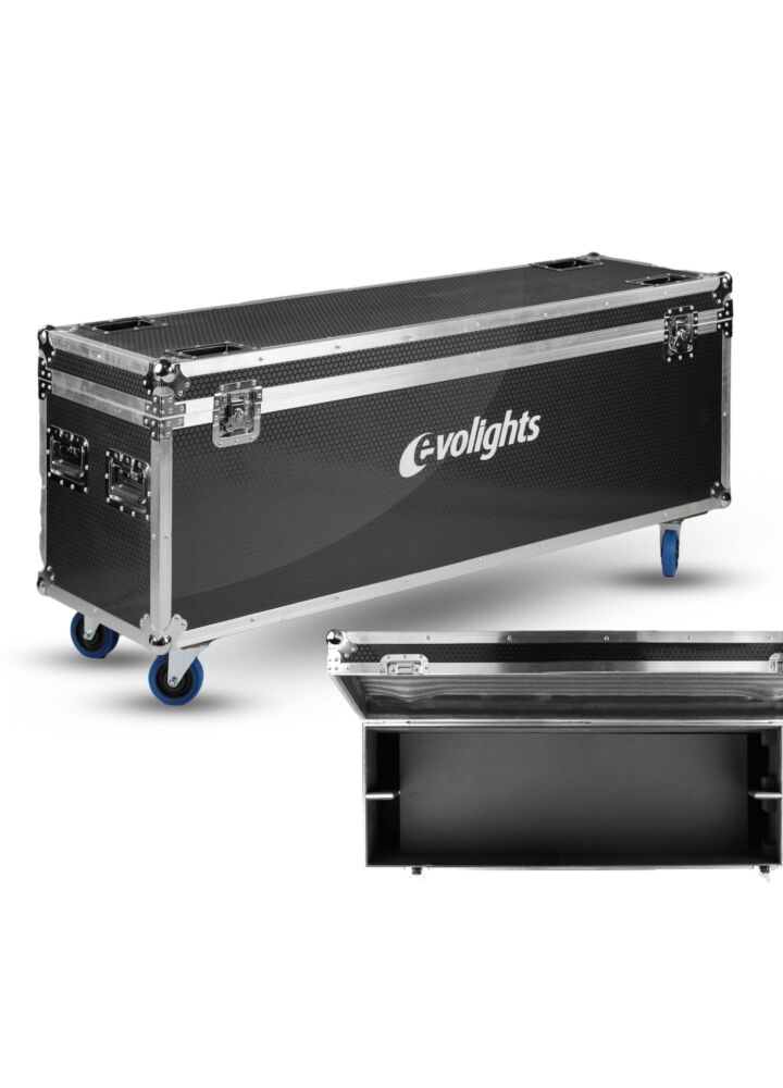 EVOLIGHTS LUMEN ROTO CASE 4IN1 skrzynia transportowa na 4 ruchome efekty oświetleniowe akcesoria 4 kółka mechanizm blokady