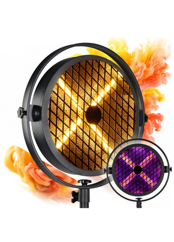 EVOLIGHTS LUMEN X V2 oświetlenie sceniczne retro vintage reflektor ciepły biały + RGB