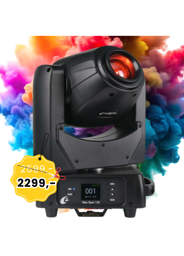 EVOLIGHTS NEO SPOT 130W głowica ruchoma LED oświetlenie sceniczne