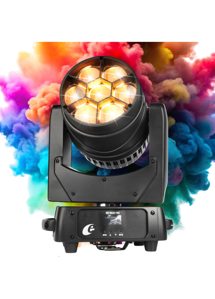 EVOLIGHTS NEO WASH 740Z głowica ruchoma LED oświetlenie sceniczne POWYSTAWOWE
