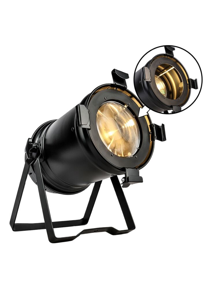 LIGHT4ME PAR 64 200W LED ZOOM AUTO reflektor sceniczny oświetlenie teatralne ciepła biel