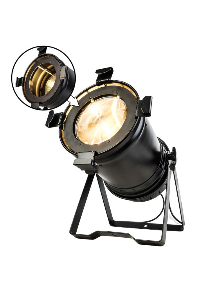 EVOLIGHTS PAR 64 200W LED ZOOM AUTO V2 reflektor sceniczny oświetlenie teatralne ciepła biel