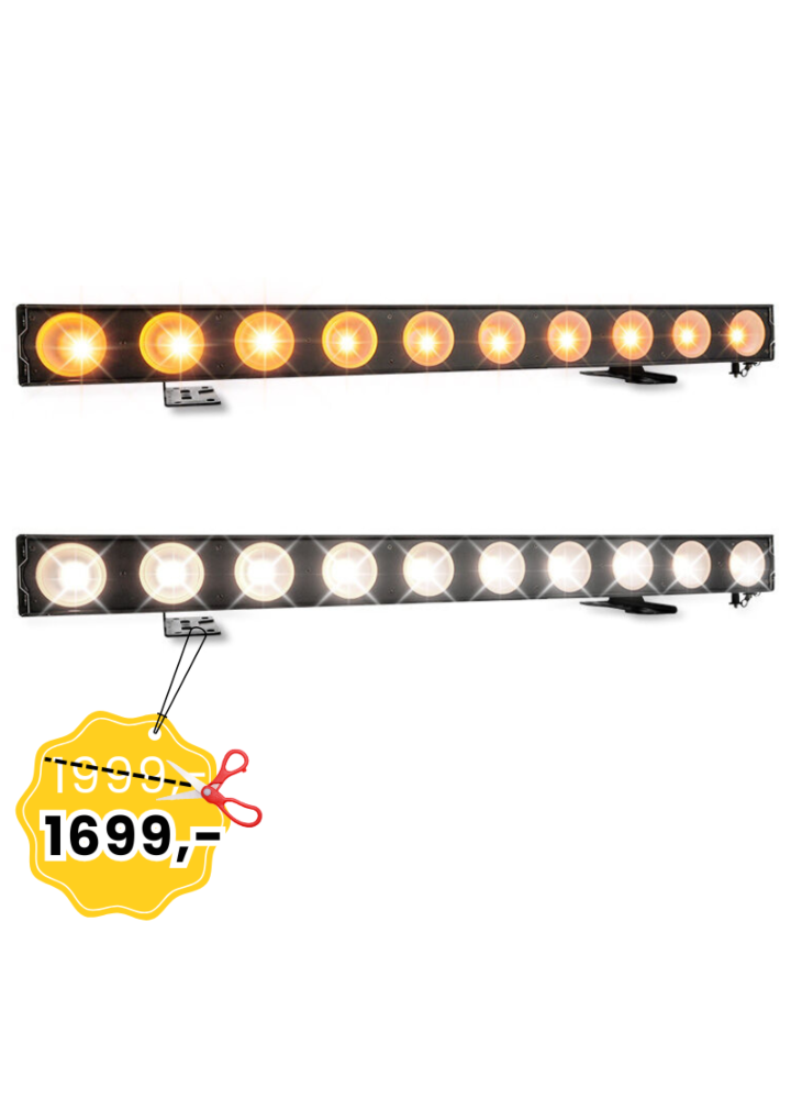 EVOLIGHTS PIXASUN listwa oświetleniowa 10x50W WW+A LED bar oświetlenie dekoracyjne