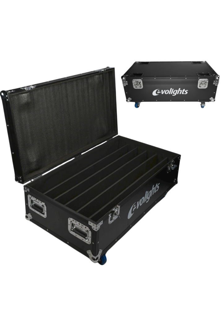 EVOLIGHTS PIXEL BAR 18x10W RGBW CASE 6IN1 solidna skrzynia transportowa na 6 listew oświetleniowych