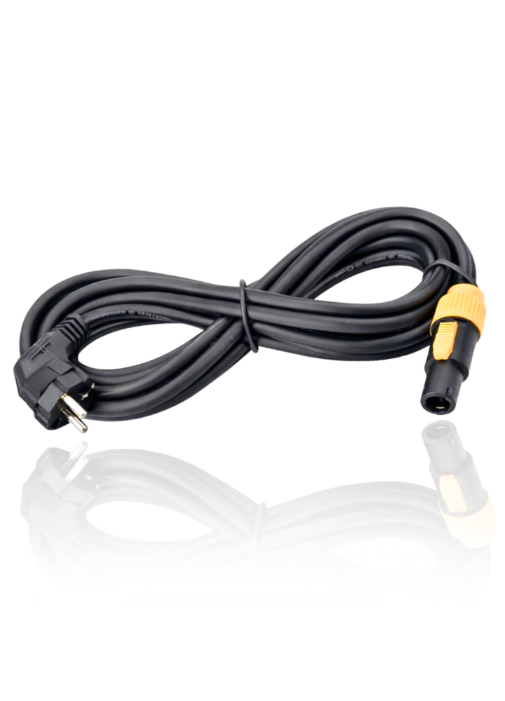 EVOLIGHTS POWERCON TRUE1 IN 2M kabel przewód zasilający do oświetlenia nagłośnienia 3x2,0 mm² wtyczka typu F Schuko