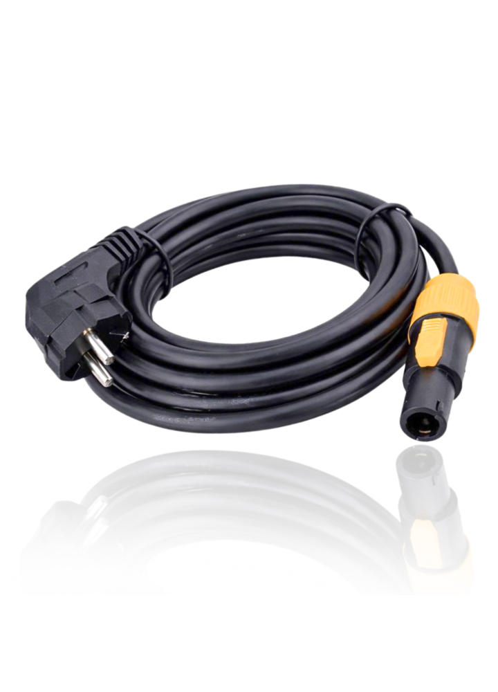 EVOLIGHTS POWERCON TRUE1 IN 5M kabel przewód zasilający do oświetlenia nagłośnienia 3x2,0 mm² wtyczka typu F Schuko