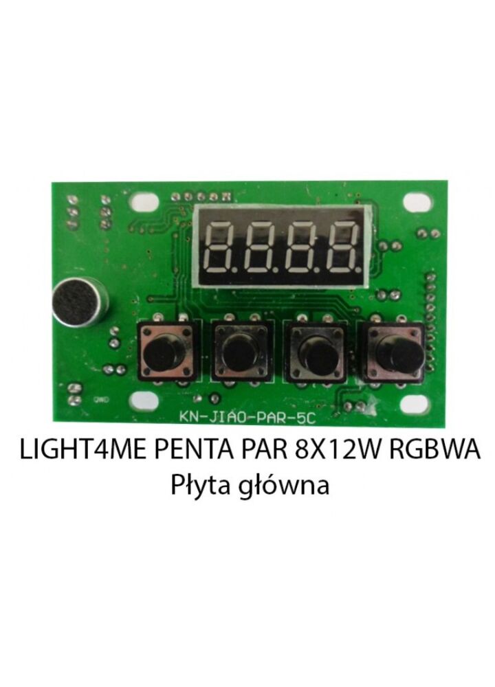 Z. LIGHT4ME PENTA PAR 8x12W RGBWA - PŁYTA GŁÓWNA
