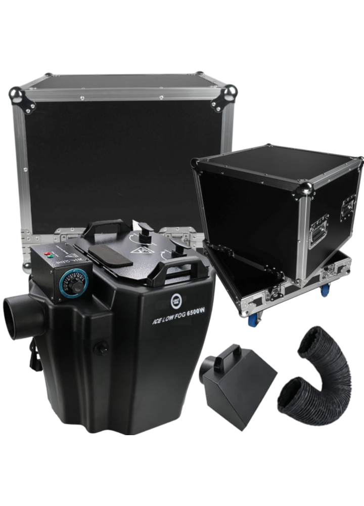 LIGHT4ME ICE LOW FOG 6500W wytwornica + case zestaw