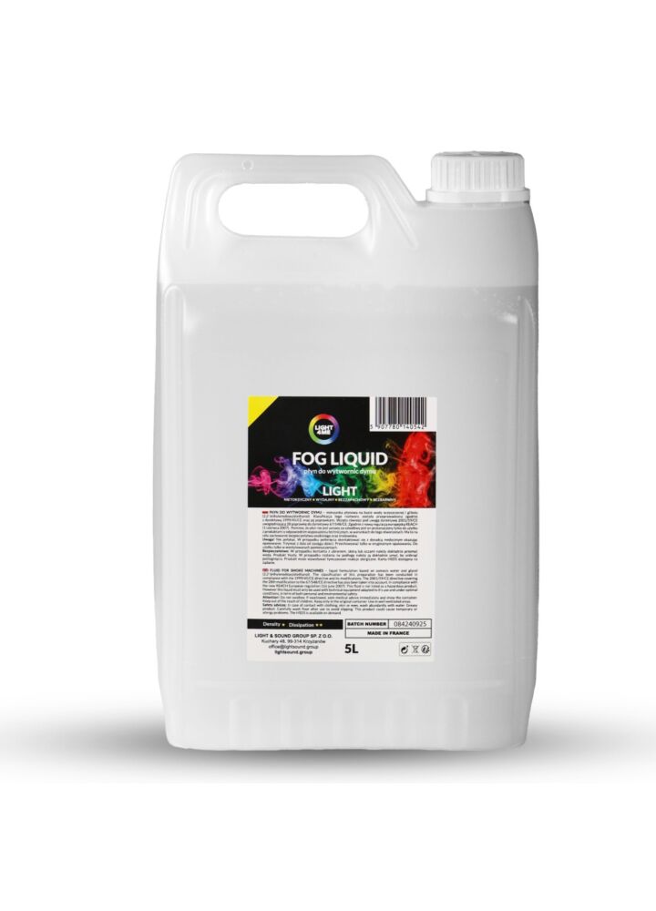 LIGHT4ME płyn do dymu mgły dymiarki lekki light 5L