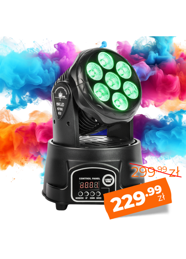 LIGHT4ME COMPACT PMH 7x8W głowica ruchoma LED wash
