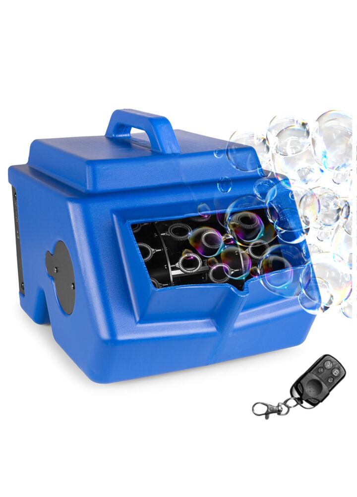 LIGHT4ME BUBBLE BLUE DOUBLE dual powerful soap bubble machine remote control
