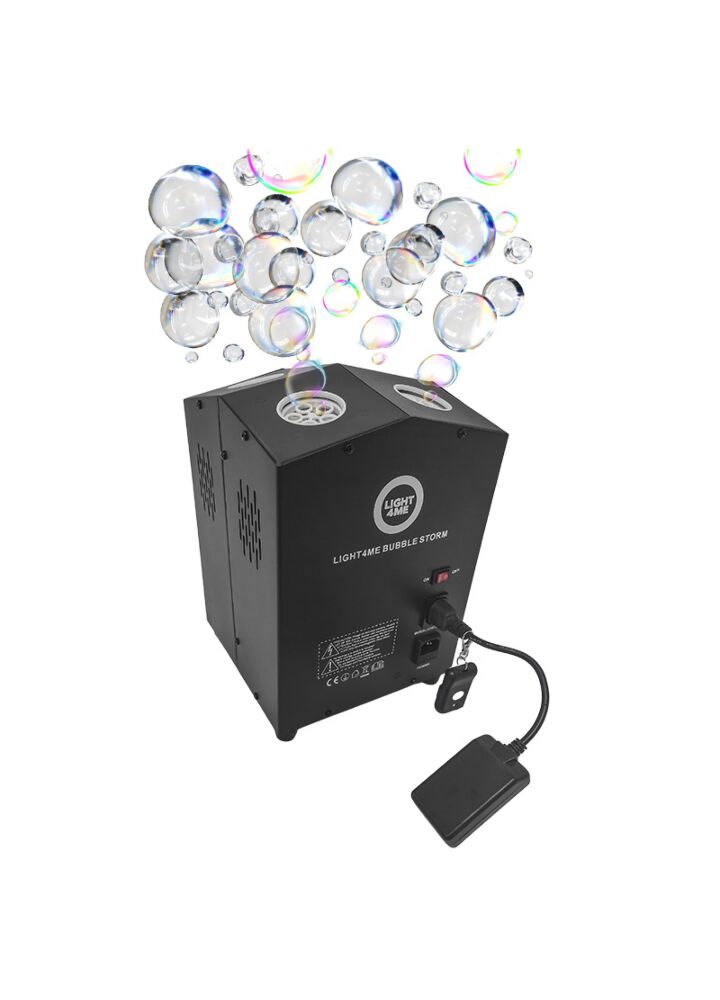 LIGHT4ME BUBBLE STORM wytwornica baniek mydlanych pilot bezprzewodowy POWYSTAWOWY