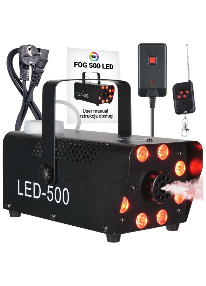 LIGHT4ME FOG 500 LED wytwornica dymu mgły na pilota