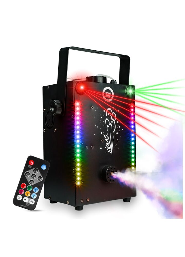 LIGHT4ME FOG LASER wytwornica dymu mgły LED efekt lasera timer pilot