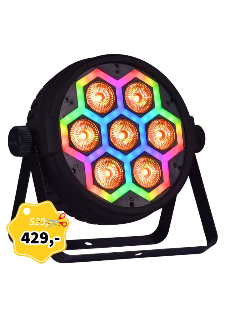 LIGHT4ME FRAME PAR 7x12 LED RGBW reflektor efekt