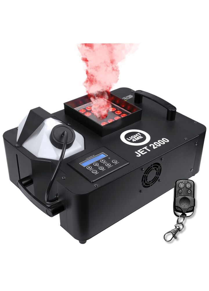 LIGHT4ME JET 2000 vertical smoke machine LED + IR remote