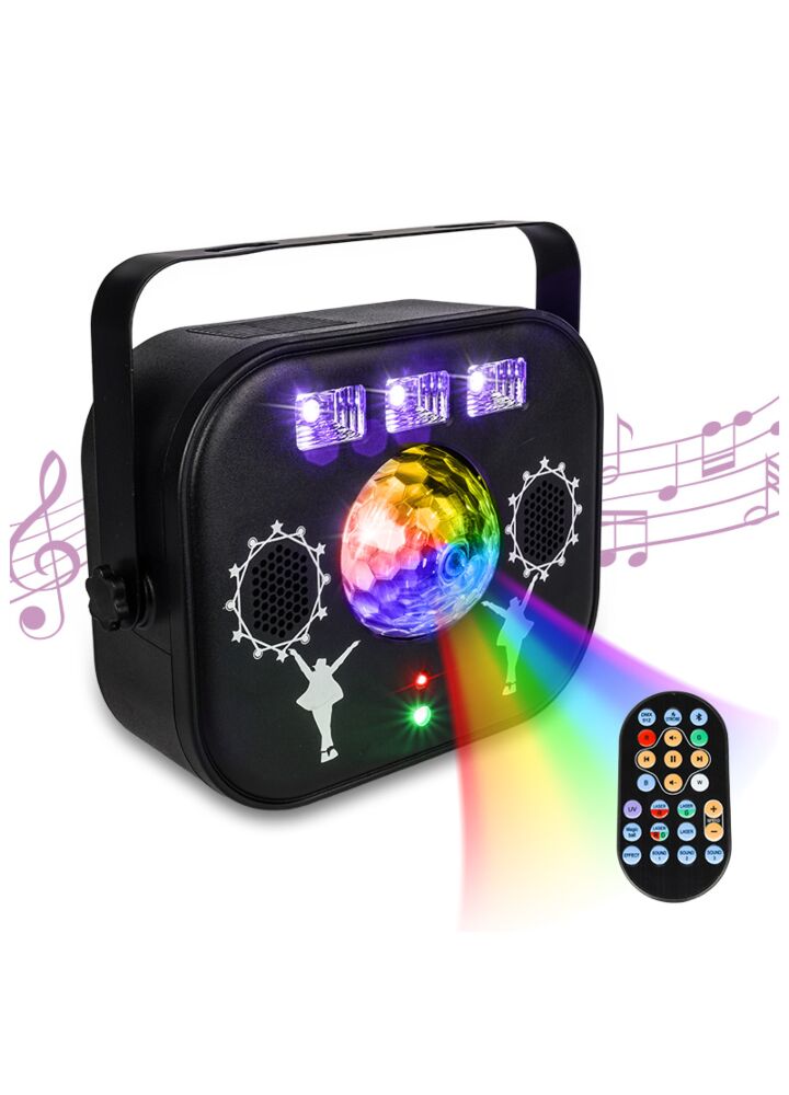 LIGHT4ME MULTIBOX multiefekt LED kula disco laser UV stroboskop