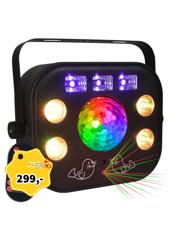 LIGHT4ME MULTIPHASE multiefekt LED UV wash strobe