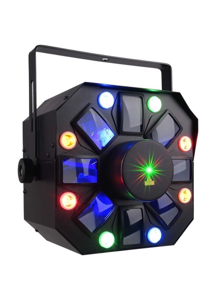 LIGHT4ME OCTALED disco light effect RGBWA flower laser strobe
